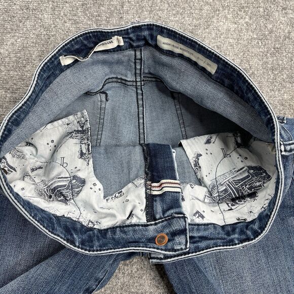 Anthropologie Pilcro Letterpress High Rise Bootcut Button Leg Jeans Sz 30 - Picture 8 of 14